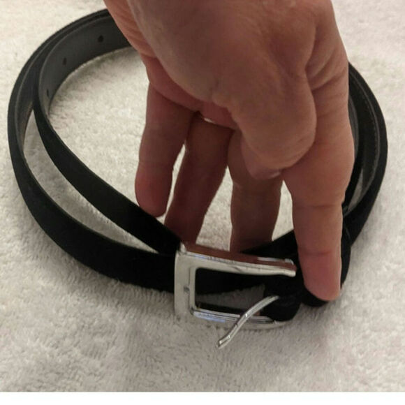 Liz Claiborne Accessories - Vintage Liz Claiborne Black Velvet Belt, Whimsygoth, Coquette Witchycore 1998